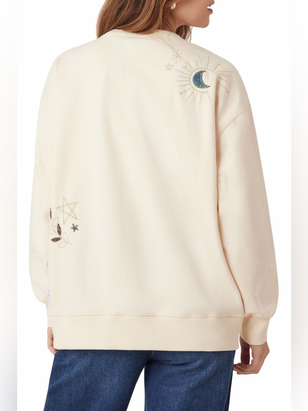 Scotch & Soda Oversize Graphic Sweatshirt Size L Off White NWOT - Picture 2 of 7
